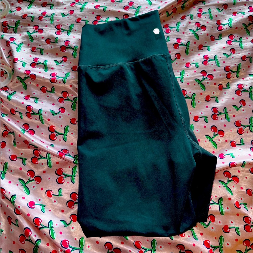 Green Cropped Leggings